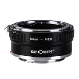 K&F Concept Nikon F -> Sony E-mount Lens Adapter - Copper Edition