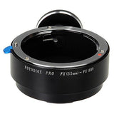 FotoDiox Fujica X-Mount 35mm (FX35) SLR Lens to Fujifilm X-Mount Camera