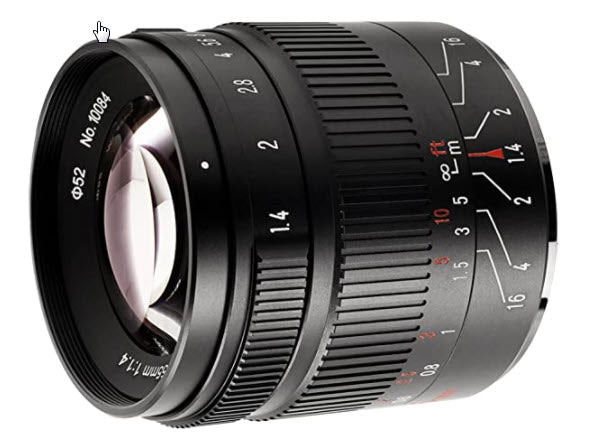 7Artisans 55mm f1.4 Mk II Telephoto Lens - FujiFilm X-Mount